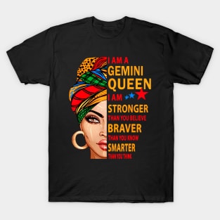 Gemini I am stronger birthday for Gemini zodiac T-Shirt